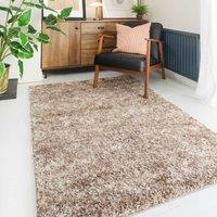 Kukoon Natural Beige Mottled Shaggy Rug | Size: 120 cm x 170 cm