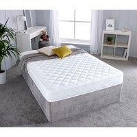 eXtreme Comfort Ltd Extreme Comfort The Darcy Diamond Cooltouch Micro Quilted Conventional Spring Mattress in White | Size: Small Double