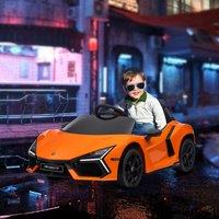 AIYAPLAY Lamborghini Revuelto Licensed Ride On Car, with Suspension in Orange