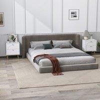 HOMCOM 2-Piece Bedside Tables Set with 2 Drawers for Bedroom, White