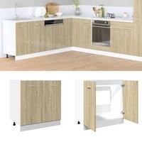 Berkfield Home Bottom Cabinet Lyon Sonoma Oak 80x46x81.5 cm Engineered Wood in Brown