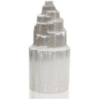 KDMD Natural Selenite Tower Lamp - Cleansing, Healing & Peaceful Light in Off-White