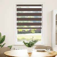 Berkfield Home Zebra Blind 50 x 100 cm Coffee in Brown