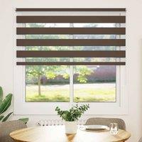 Berkfield Home Zebra Blind 120 x 175 cm Coffee in Brown