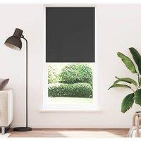 Berkfield Home Roller Blind Blackout 100 x 230 cm Black