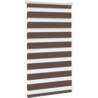 Berkfield Home Elegant Zebra Blind 50 x 100 cm Coffee in Brown