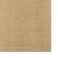 Berkfield Home Rug Natural Sisal 100x100 cm in Brown | Size: Medium