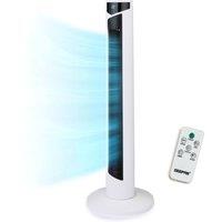 Geepas 46 Inch Quiet Tower Fan, 45W Cooling With Remote & 12H Timer in White