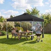 Costway 300 x 300 cm Pop up Canopy Tent 1 Person Easy Setup Gazebo Shelter in Black