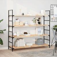 Berkfield Home Floating Shelf 160x40x2 cm Untreated Solid Wood Acacia in Brown | Size: 160 x 40 x 2 cm