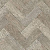 Vinyl Flooring UK Neutral Herringbone Wood Effect 2.8mm Vinyl Flooring Sheet in Natural | Size: 3000mm x 1000mm