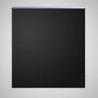 Berkfield Home Roller Blind Blackout 140 x 230 cm Black