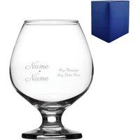 Uniqueful Men's Personalised Brandy Anniversary Gift in Clear