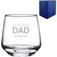 Uniqueful Men's Personalised Tallo Tumbler Father's Day Gift for Dad in Clear
