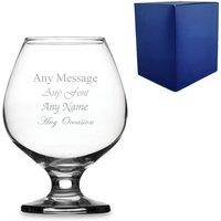 Uniqueful Men's Personalised 14oz Brandy Cognac Glass Birthday Gift for Friend in Clear