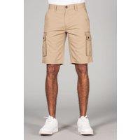 Tokyo Laundry Men's Cotton Cargo-Style Short with Pockets in Stone | Size: Large