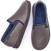 Moshulu Men's 'Nepal 4' Men's Classic Leather Slippers in Light Brown | Size: 7