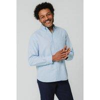 Dobell Men's Light Blue Oxford Shirt | Size: 3XL