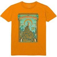 Fleetwood Mac Men's Peacock Cotton T-Shirt in Orange | Size: Large
