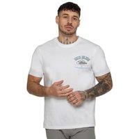 Enzo Men's Crew Neck Atelier Print T-Shirt in White | Size: Large