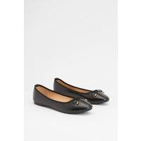 Good For the Sole Women's : Darcy Comfort Bow Detailed Ballerina Flats in Black | Size: 3
