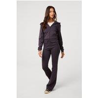 Pink Vanilla Women's Dark Grey Pin Tuck Jersey Flares | Size: Medium