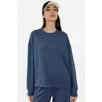 Hiccup Women's Modal Touch Basic Sweatshirt in Dark Navy | Size: Large