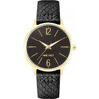 Nine West Women's NW-2560BKBK 40mm Quartz Watch in Black