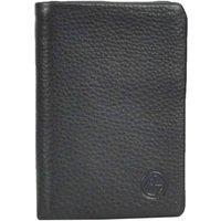 House of Leather Women's Womens Leather Purse Large Bifold Wallet Orsha in Black