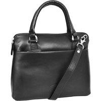 House of Leather Women's Womens Leather Small Shoulder Bag Everly in Black