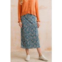 Lily & Me Women's Melissa Cotton Jersey Skirt in Blue | Size: 8