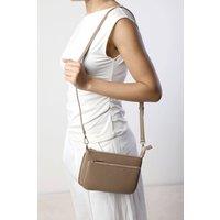 Where's That From Women's Elani Small Double Zip Cross Body Bag in Tan