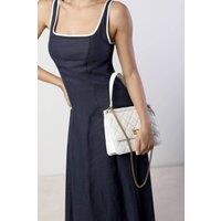 Where's That From Women's Arisbeth Quilted Cross Body Shoulder Bag in Cream