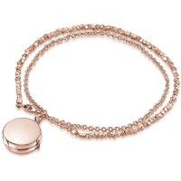 LOVELOX Lockets Women's Nugget Round Locket Bracelet in Rose Gold