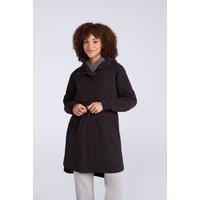 Animal Women's 'Eden' Lightweight Water Resistant Two Pockets Adjustable Waist Mac in Black | Size: 8