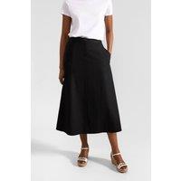 Hobbs London Women's Lina Midi Skirt in Black | Size: 10