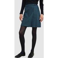 Hobbs London Women's Leah Kilt Skirt in Teal | Size: 20