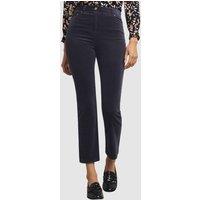 Hobbs London Women's Hampstead High-Rise Cord Trousers in Dark Navy | Size: 8
