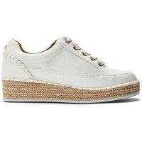 Moda In Pelle Women's 'Corie' Porvair Wedge Trainers in White | Size: 6