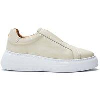Moda In Pelle Women's 'Alber' Leather Trainers in Off-White | Size: 6