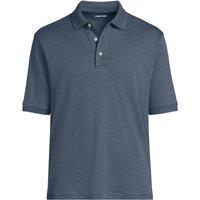 Lands' End Men's Tall Supima Polo Shirt, Traditional Fit in Indigo | Size: 2XL
