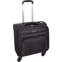 House of Leather Men's Business Organiser Travel Pilot Case Bag Chester in Black
