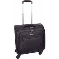 House of Leather Men's Travel Pilot Business Organiser Cabin Bag Barnard in Black