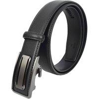 House of Leather Men's Mens Real Leather Adjustable Luton in Black | Size: 32R