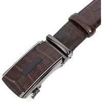 House of Leather Men's Mens Leather Adjustable Ratchet Buckle Belt Whistler in Brown | Size: 38R