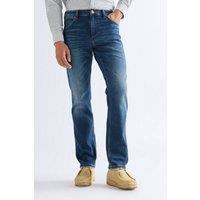 Wrangler Men's Greensboro Straight Fit Jeans Stormforge Blue | Size: 32R