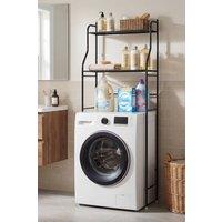 Living and Home 2-Tier Over-The-Toilet Storage Rack in Black