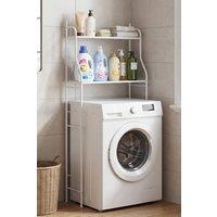 Living and Home 2-Tier Over-The-Toilet Storage Rack in White