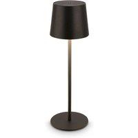 BRILONER Black Table Lamp LED Rechargeable Night Bedside Light Cordless 33cm