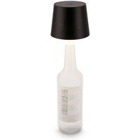 BRILONER Black Bottle Light USB Rechargeable Table Lamp Dimmable Touch Cordless